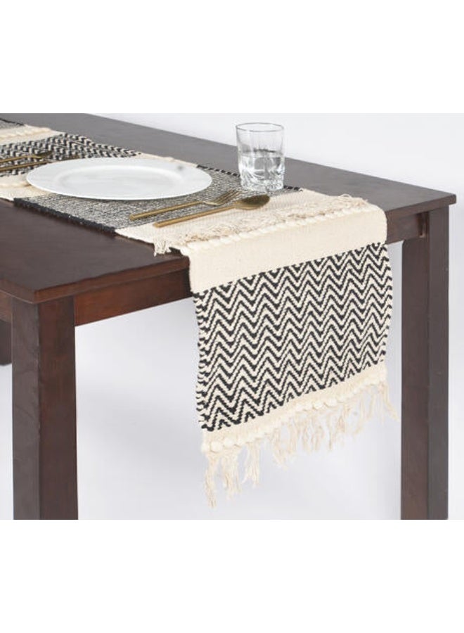 Handwoven Chevron Table Runner for Home