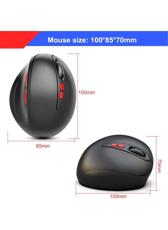 BURAQ HXSJ T33 2.4GHz Ergonomic Optical Wireless Notebook PC Mouse (Black)  - Image 2