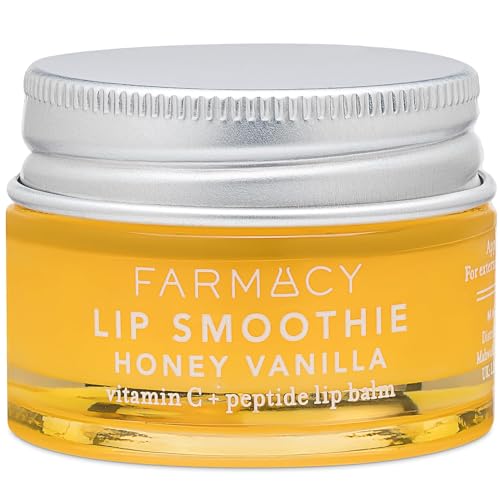 Farmacy Peptide Lip Smoothie - Hydrating Lip Balm with Vitamin C to Visibly Plump & Smooth Lines - Nourishing Treatment with a High-Gloss Finish - Honey Vanilla (10g) - Image 1