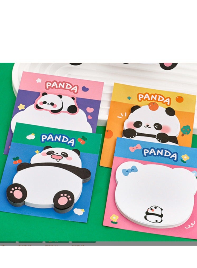 4 دفاتر ملاحظات الباندا اللاصقة دفاتر رسائل لطيفة