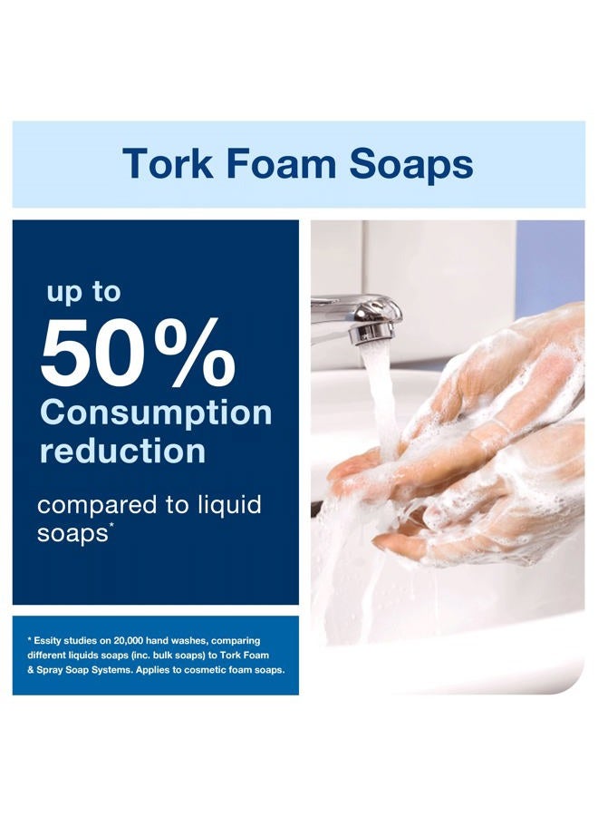 Tork Extra Mild Hand Washing Foam Soap S4, No Fragrance Added, 6 x 1L, 401811 (formerly 401211) - Image 4