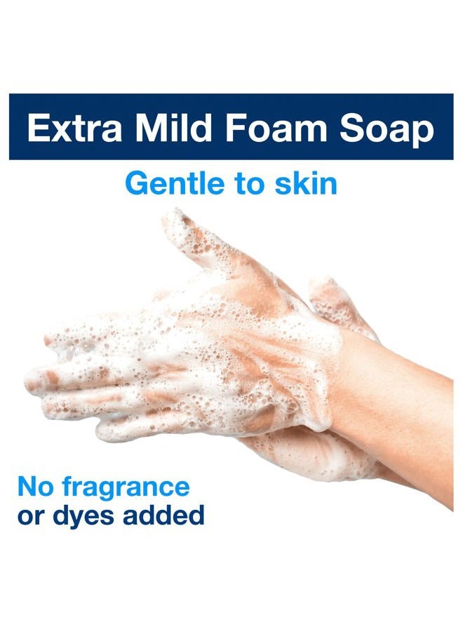 Tork Extra Mild Hand Washing Foam Soap S4, No Fragrance Added, 6 x 1L, 401811 (formerly 401211) - Image 3