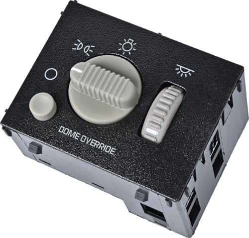 RLP Headlight Switch Dimmer Control Switch Headlamp Dimmer Switch Compatible with 19992002 Chevy Avalanche Silverado Suburban GMC Sierra Yukon Replacement for 15755595 15738843 D1534G DS968 - Image 1