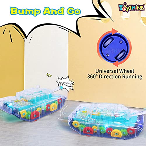 Toyshine Transparent Concept Tank Musical and 3D Lights Kids Vehicle, Toy for 2 to 5 Year Kids Baby Toy, Multicolor - Image 3
