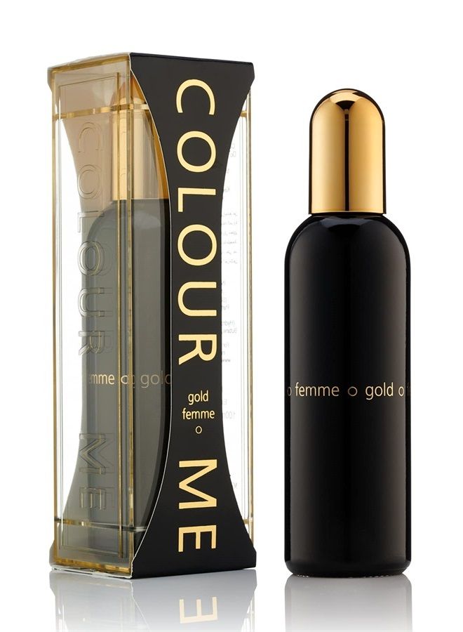 COLOUR ME Gold Femme - Fragrance for Women - 3.4 oz Eau de Parfum, by Milton-Lloyd - Image 1