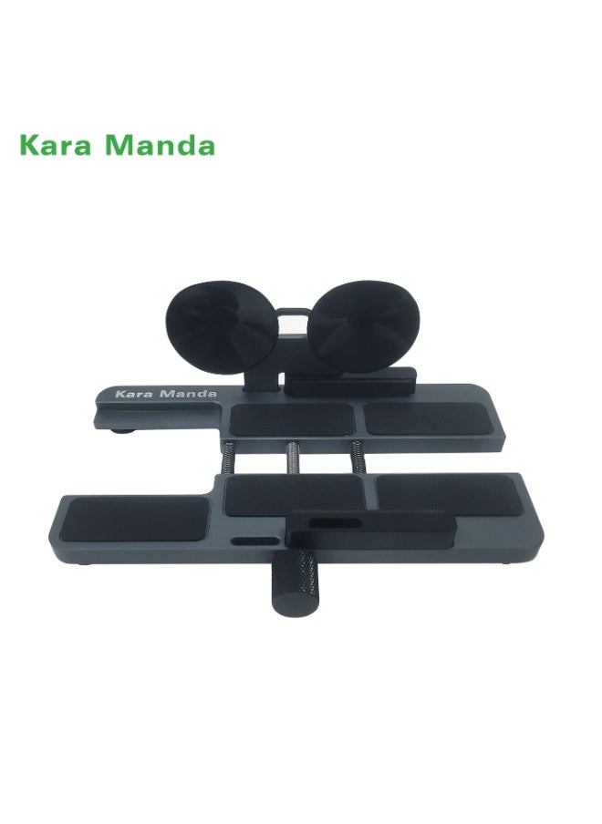 Kara Manda Phone Screen Separator Aluminium Alloy Phone Screen Opener with Suction Cup Heating Free 360 Rotatable LCD Screen Opening Tool Cellphone Repair Jig Kit Compatible for iPhone Samsung Huawei  - Image 3