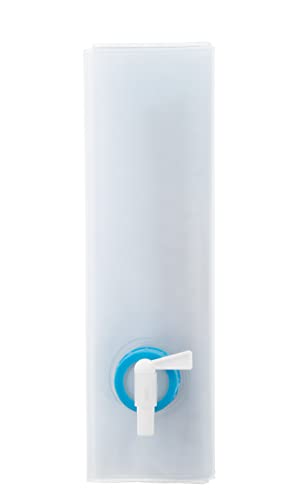 ust 10L Roll-Up Collapsible Water Carrier with Wooden Handles and BPA Free, Transparent Construction for Drinking, Bathing, Camping, Hiking and Outdoor Survival, White (20-02131-10) - Image 2