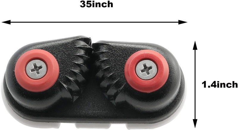 heyous Boat Cleat, Rope Cleat, Fast Entry Cam Cleat for Line Sizes Upto 5/8-Inch, Aluminum, Marine Sailing Sailboat Kayak Canoe Dinghy Accessories - Image 3