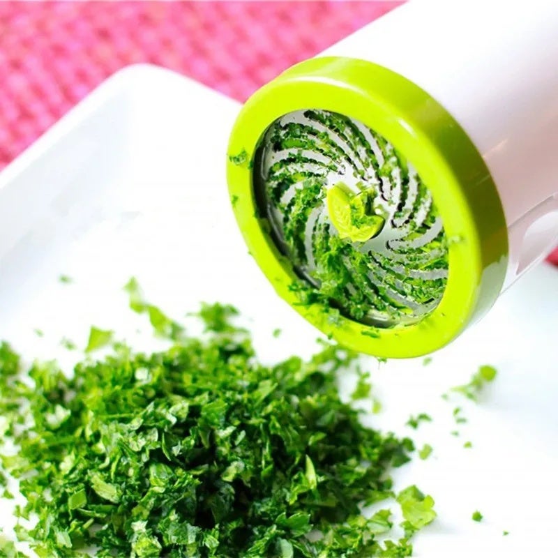 Manual Herb Grinder Spice Mill Parsley Shredder Chopper Vegetable Cutter Coriander Mincer Chili and Cilantro Kitchen Gadget - Image 4