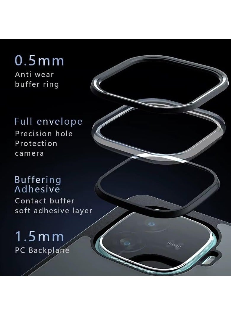 general Case Compatible iQOO Neo 10R Case, Ultra-thin Ultra-light Flexible Silicone Frame + iQOO Neo 10R Clear Acrylic Back Shell - Image 2