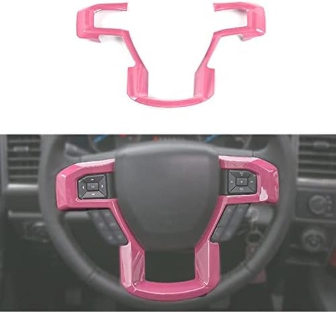 Keptrim for F-150 ABS Carbon Fiber Steering Wheel Cover Trim for 2015 2016 2017 2018 2019 2020 Ford F150, for 2017-2022 F250 F350, for 2018-2021 Ford  Expedition - Image 3