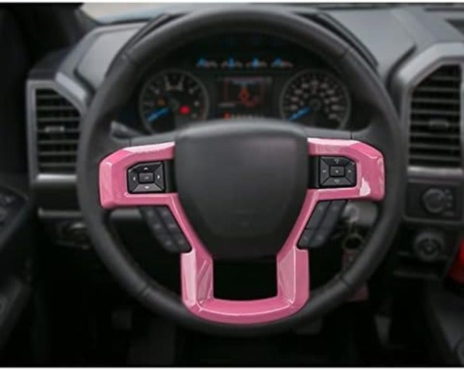 Keptrim for F-150 ABS Carbon Fiber Steering Wheel Cover Trim for 2015 2016 2017 2018 2019 2020 Ford F150, for 2017-2022 F250 F350, for 2018-2021 Ford  Expedition - Image 4