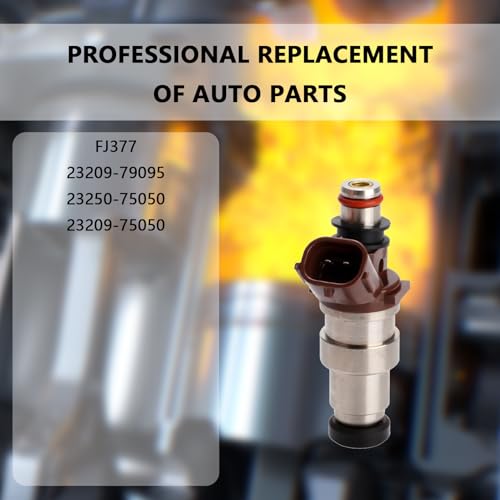 NECATUO Set of 4 Fuel Injectors Compatible with Toyota 4Runner Tacoma 19962000 T100 19961998 27L L4 Replaces FJ377 2320979095 - Image 3