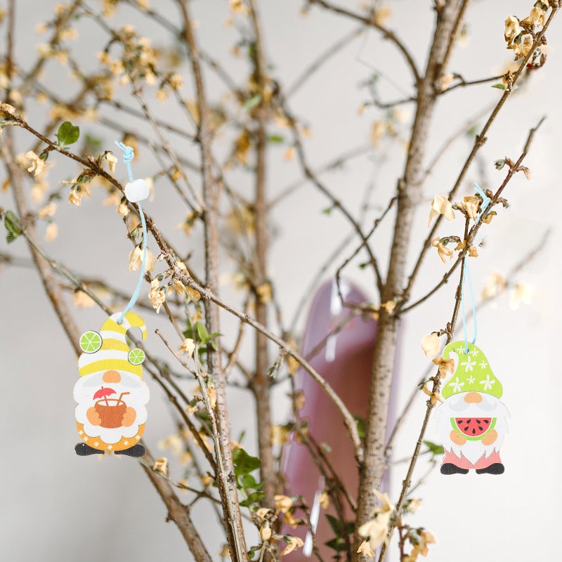 12Pcs Hawaii Hanging Ornaments Decorative Hanging Decorations - Image 1