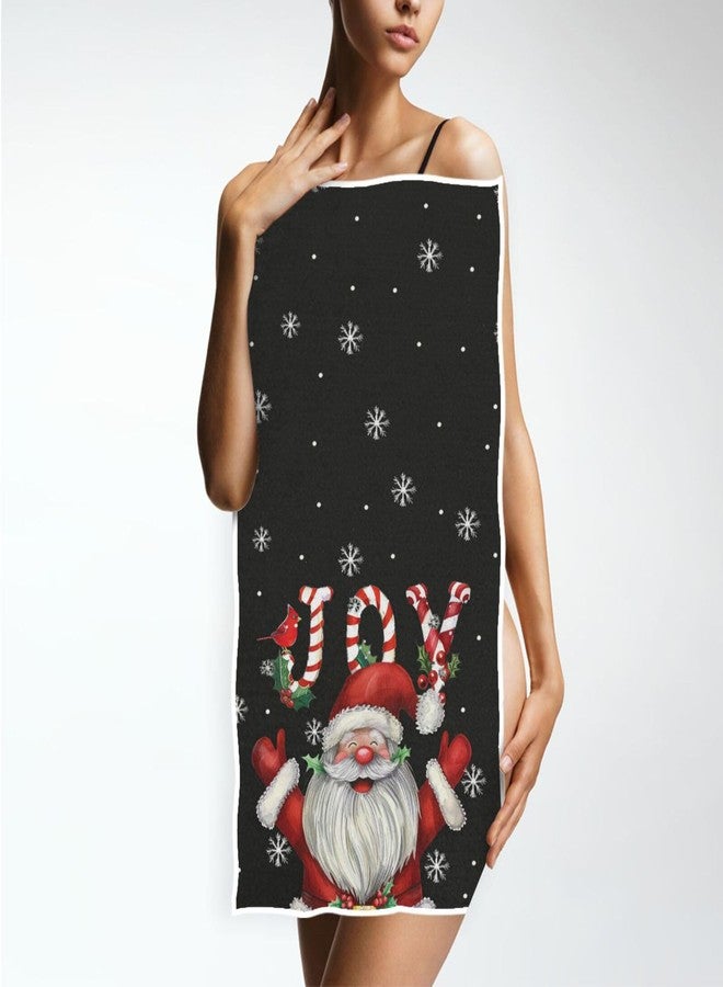 مناشف يد سانتا كلوز من Vdsrup، منشفة وجه شتوية مزينة بنقوش ندفة الثلج، منشفة ضيوف ناعمة ورقيقة، مناشف مطبخ محمولة، مناشف غسيل أطباق، زينة حمام، هدايا منزلية، 16 × 30 بوصة - Image 5