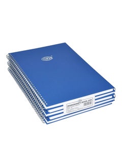 FIS FIS A4 Manuscript Books 8 mm Single Ruled With Spiral, (Pack of 5 Pcs x 96 Sheets) 2 Quire, Size (210 x 297 mm)- FSMNA42QSB  - Image 1