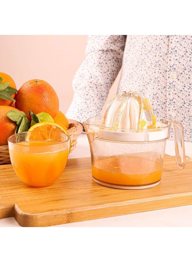 2-in-1 Multi-Purpose Manual Juicer with Measuring Jar – Orange and Lemon Squeezer with Egg Yolk Separator – Practical Kitchen Tool for Easy Juice Preparation and Cooking AR - Image 2