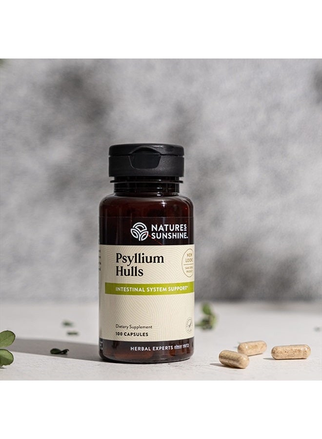 NATURE'S SUNSHINE Psyllium Hull, 100 Capsules | Organic Intestinal System Support is High in Soluble Fiber Which Facilitates the Process of Waste Elimination - Image 2