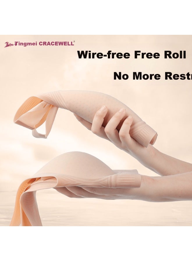 Gracewell Seamless Wireless Uplift Anti-sagging Side Support Back Shaping Fragrant Adjustable Bra - Image 3