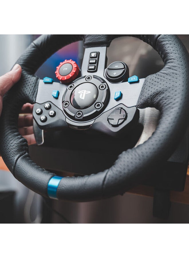 جي Logitech G29 عجلة ألعاب قوة رد الفعل، محاكاة سباق القيادة، متوافق مع Pc/ps4/ps5، محرك مزدوج/توجيه 900 درجة، Gt7 Horizon 4، عجلة + دواسات - Image 2