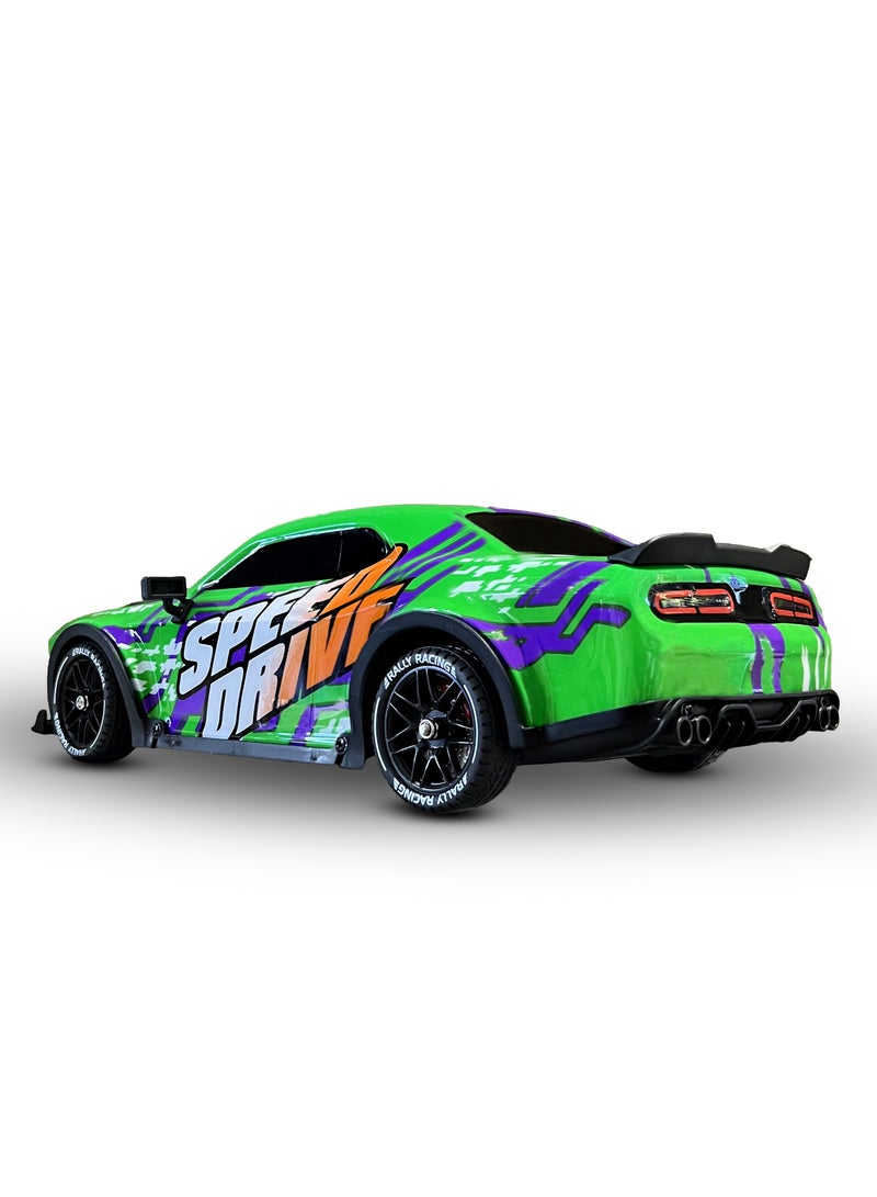 Mytoys 1/16 Remote Control Drift Car, 2.4Ghz RTR Remote Control Drift Car, 4x4 Light Up Remote Control Drifting Racing Cars Fast 18KM/H Truck, 4WD All-Road Street Bash Remote Control Truck Electric Powered High Speed Drifting for Adult - Image 2