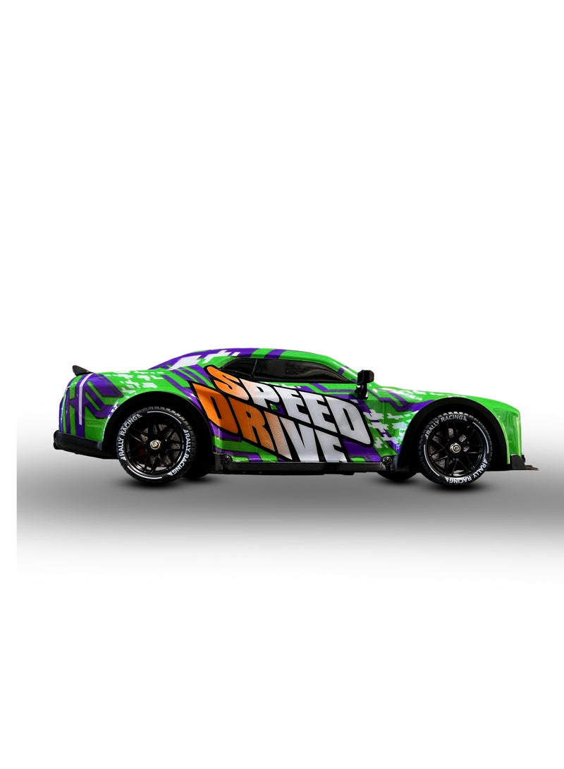 Mytoys 1/16 Remote Control Drift Car, 2.4Ghz RTR Remote Control Drift Car, 4x4 Light Up Remote Control Drifting Racing Cars Fast 18KM/H Truck, 4WD All-Road Street Bash Remote Control Truck Electric Powered High Speed Drifting for Adult - Image 4
