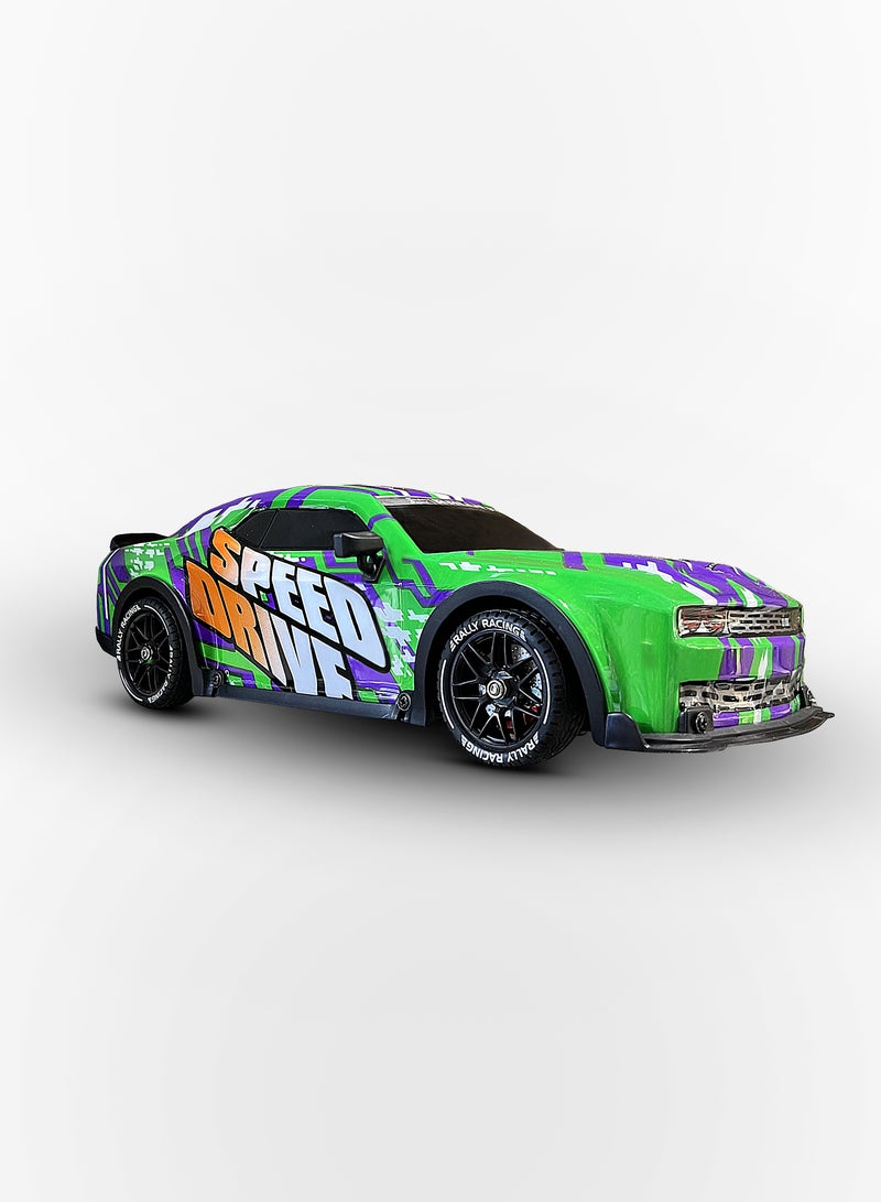 Mytoys 1/16 Remote Control Drift Car, 2.4Ghz RTR Remote Control Drift Car, 4x4 Light Up Remote Control Drifting Racing Cars Fast 18KM/H Truck, 4WD All-Road Street Bash Remote Control Truck Electric Powered High Speed Drifting for Adult - Image 3