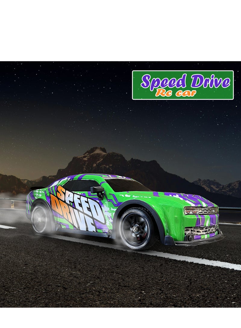 Mytoys 1/16 Remote Control Drift Car, 2.4Ghz RTR Remote Control Drift Car, 4x4 Light Up Remote Control Drifting Racing Cars Fast 18KM/H Truck, 4WD All-Road Street Bash Remote Control Truck Electric Powered High Speed Drifting for Adult - Image 5