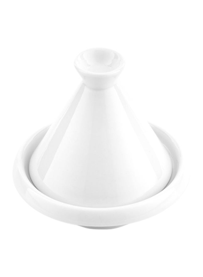 Restaurantware 3.5 Inch Tajine Pots, 10 Mini White Appetizer Bowls - Tajine Style, With Dome Cover, White Porcelain Tiny Bowls, Chip-Resistant, For Samples, Sauces, Or Spices - Image 1