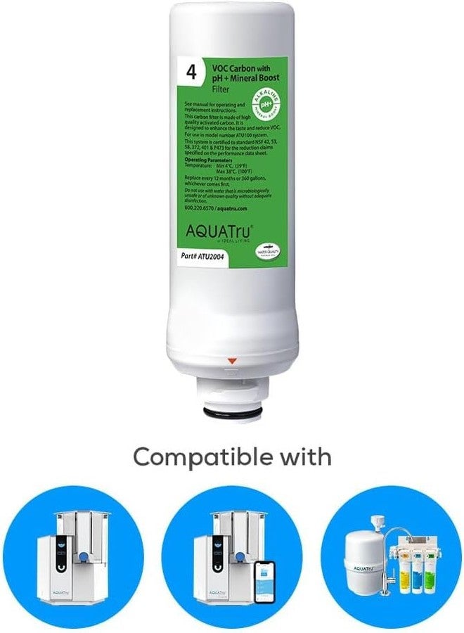 أكوا ترو فلتر بديل للمركبات العضوية المتطايرة من أكوا ترو مع معزز المعادن ودرجة الحموضة (المرحلة 4) لأجهزة تنقية المياه أكوا ترو كلاسيك، وكلاسيك سمارت، وأكوا ترو المثبتة تحت الحوض - Image 3