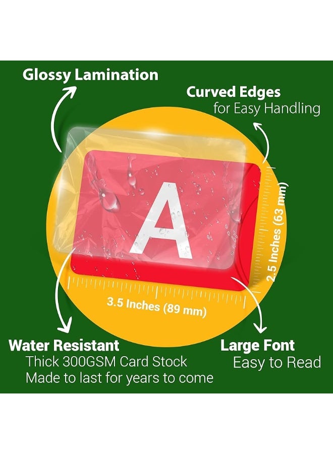 Briston Spanish Alphabet Flash Cards â€“ 27 Educational Language Learning Resource with Pictures for Memory Sight Words â€“ Fun Game Like Play - Kids, Grade School, Classroom, Homeschool Teacher Supplies - Image 2
