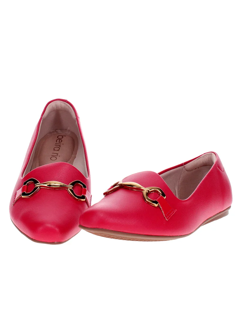 Beira Rio Red Flat Shoes for Women – Stylish & Comfortable Everyday Footwear for Women | Best Price UAE