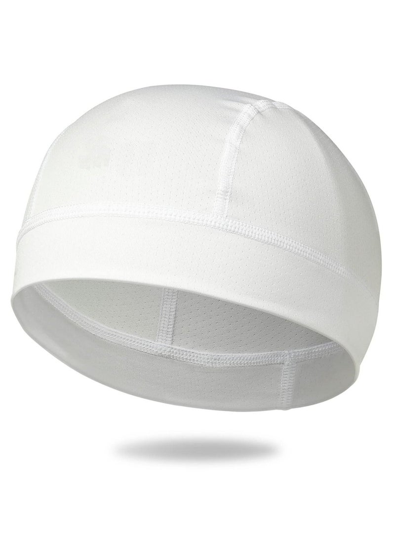 Generic Cycling Skull Cap Under Helmet Summer Breathable Mesh Helmet Liner Sun Protection Beanie for Men Women Sweat Wicking Hat for Motorcycling Cycling Football Running - Image 1