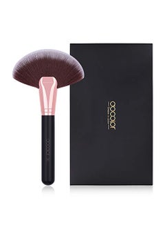 Docolor Fan Brush Finishing Powder Brush Multi-use Brush For Face and body Professional Highlighting Blush powder Bronzer Cheekbones Make Up Brushes Perfect For Spray Tan Powder Synthetic Hair Soft