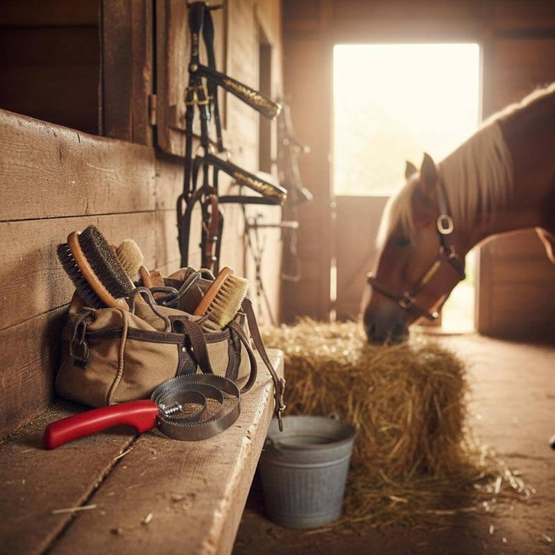 Horse Sweat Stainless Steel Equine Grooming Tool Grooming Tool for Equestrians, Farm - Image 3