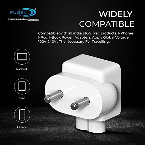 Fugen Indian Style Plug Adapter Duck Head for Power Adapters of mac-Book,Powerbook, Pro, Air, iPod, iPhone, iPad, iBook - Image 2