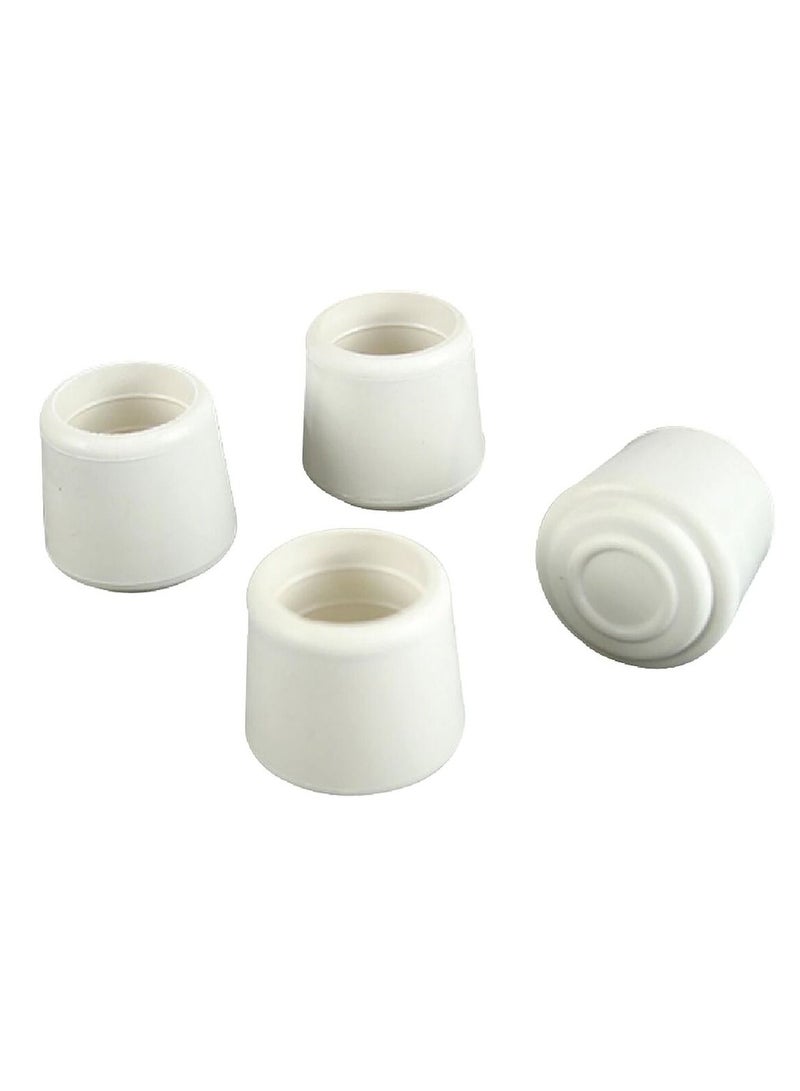 Magic Sliders 4-Piece Rubber Leg Tips White 1 Inch - Image 2