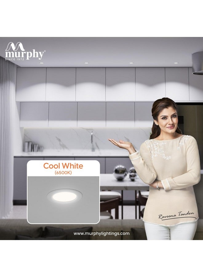 MURPHY Murphy Joy 7W LED Down Light, Cool White Light, Round, Pack of 8, Recessed Ceiling LED Light, Suited for 3 inch Junction Box/Concealed Box (2 Years Warranty) - Image 5