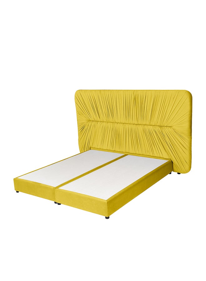 House One Geno | Velvet Bed Frame - Gold 