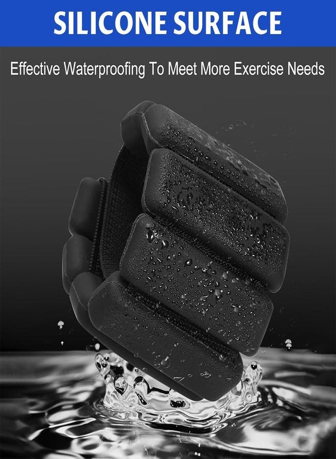 Proberos® 1 lb Weighted Wristbands for Women Silicone-Coated Exercise Weights for Ankles & Wrists, Hook & Loop Fitness Bands Beginners Exercise Weights for Walking, Cardio, Pack of 2 - Image 3