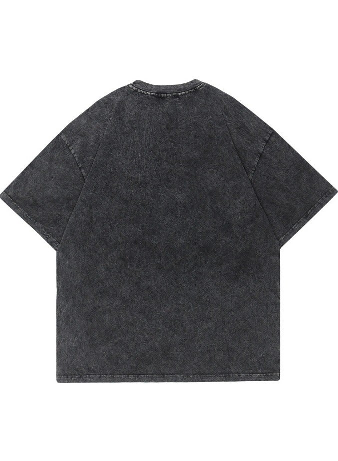 واحد قطعة لوفي غسلها خمر تي شيرت الهيب هوب الشارع عارضة القطن الصيف كم قصير - Image 2