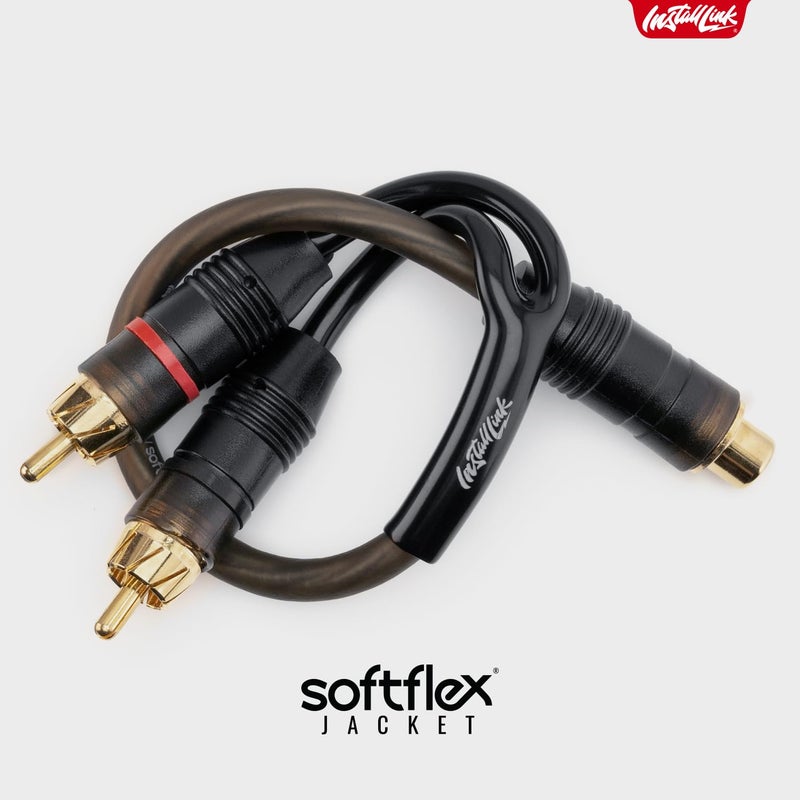 Install Link RCA Audio Cable for Subwoofer or Stereo Cable, Y Adapter 1-Female to 2-Male Splitter, 2pk - Image 5