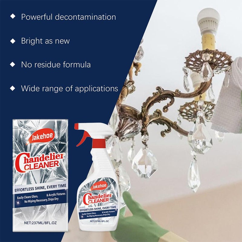 Chandelier Cleaner - Home Chandelier Crystal Light Cleaning Spray: Easy and Reliable Cleaning Without Disassembly, Leaving Lights Clear and Bright. - Image 5