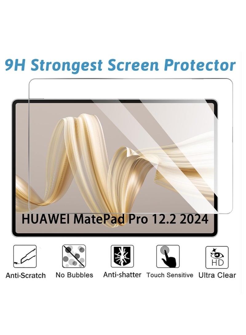 Huawei MatePad Pro 12.2 (2024) Screen Protector 2-Pack,HD Clarity Tempered Glass Screen Protector Film Scratch Resistant Bubble Free, High Transparency, Delicate Touch Screen Protector For Huawei MatePad Pro 12.2 (2024) - Image 3