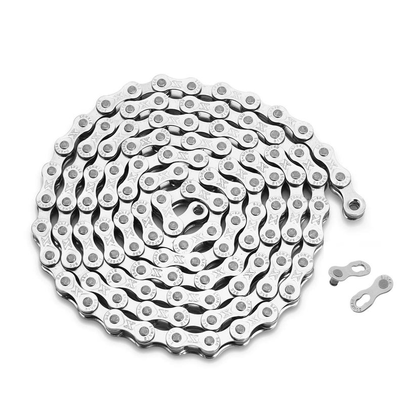 ZONKIE 6/7/8-Speed Bike Chain, Replacement Bicycle Chain, 1/2 x 3/32 Inch, 118 Links - Image 2
