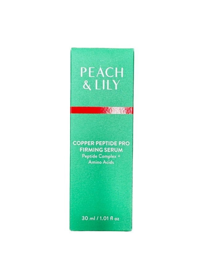 PEACH & LILY Copper Peptide Pro Firming Serum Hyaluronic Acid & Squalane Antioxidantrich Korean Herbal Roots Visibly Smoothes Fine Lines & Wrinkles 30 Ml / 1.01 Fl. Oz. - Image 1