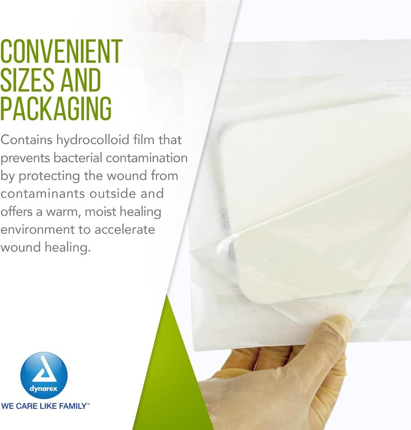 Dynarex 3012 CuraFoam Foam Dressing NonBordered Sterile Provides Cushioned and Moist Wound Care 4 x 425 Pack of 10 - Image 4