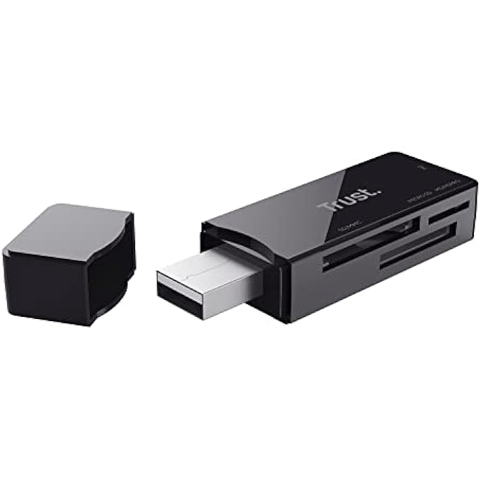 Trust NANGA USB 3.1 MEMORY CARD READER (BLACK) - Image 1