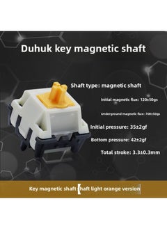 Duhuk Key Magnetic Axis High Precision Electric Competition Magnetic Axis Noise Reduction Structure Smooth HIFI Magnetic Axis Keyboard Switch-Color:700±50gs Magnetic Flux Neutral Most Magnetic Switch Keyboards