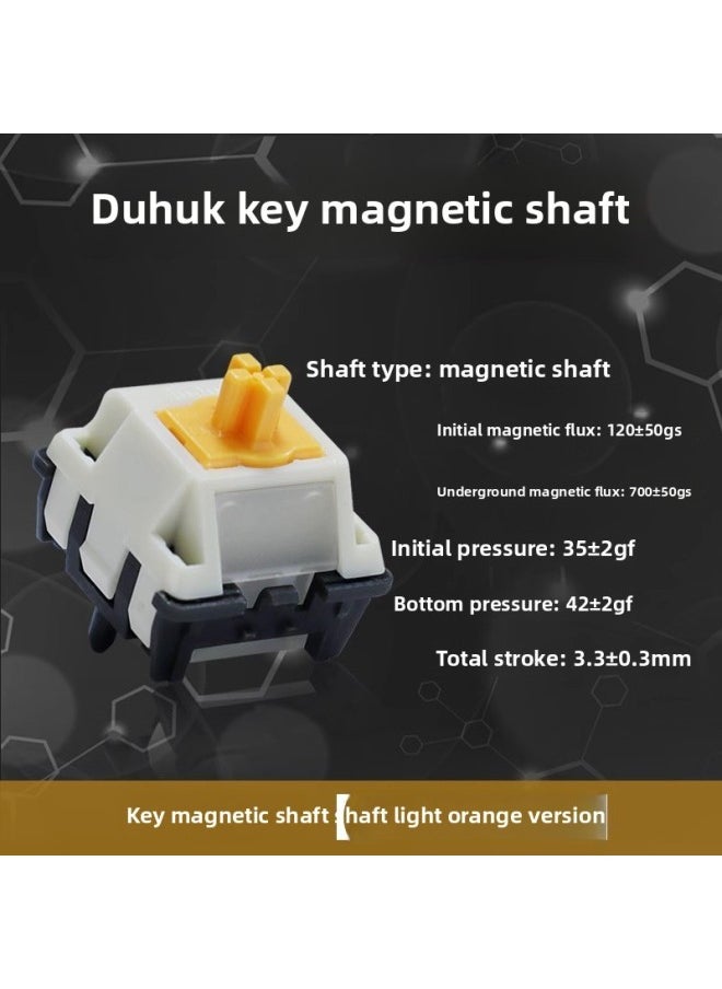 Generic - Duhuk Key Magnetic Axis High Precision Electric Competition Magnetic Axis Noise Reduction Structure Smooth HIFI Magnetic Axis Keyboard Switch-Color:700±50gs Magnetic Flux Neutral Most Magnetic Switch Keyboards - Image 1